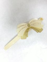 【極美品】アレクサンドルドゥパリ　リボンバレッタ　ベージュ　おまけ付き♡ 楽天市場】アレクサンドル ドゥ パリ リボン（バレッタ｜ヘア