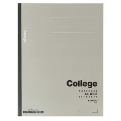 7mm罫 カレッジ A4ワイド グレー ノート 10冊 キョクトウ・アソシエイツ CLW1