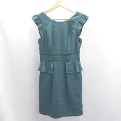 ◇ ◎ ⊂ JILL STUART ジル スチュアート ノースリーブ ミニ丈 ワンピース サイズS ターコイズブルー系 レディース E  【1505290008358】