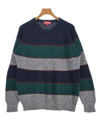 Supreme コットンボーダークニット ブラック M - メルカリ