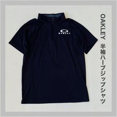 OAKLEY 　オークリー　ゴルフウェア　GOLF　ゴルフ　半袖シャツ　夏物　スポーツ　ハーフジップ　かっこいい　メンズ　M