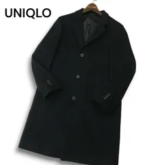 UNIQLO ユニクロ 秋冬★ ウール カシミヤ チェスターコート Sz.S メンズ 紺