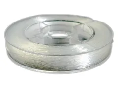 『40m巻』 ナイロン製 テグス糸 0.3mm 透明/クリア ブレスレット用 ハンドメイド アクセサリーパーツ 材料 