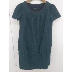 ◇ LOUNIE ルーニィ 総刺繍 半袖 ミニ ワンピース サイズ38 ブラック ブルー系 レディース  【中古】 【1204220005237】のサムネイル