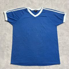 90s USA製 Vネック リンガーt ビンテージt 裾シングル 古着