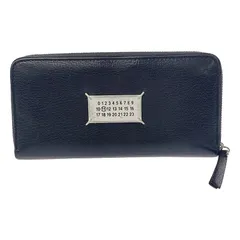 ✨極美品　正規品✨マルジェラ　三つ折り　カレンダー　ステッチ　レザー　ブラック Maison Margiela メゾン マルジェラ 3つ折り財布 4ステッチ