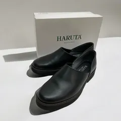 HARUTA ハルタ 美品 170XL EXスポックシューズ スポックシューズ シューズ レザー 厚底 レザーシューズ ローファー 革靴 日本製 ブラック 黒 24cm 箱付き ゴーゴー古着久喜倉庫店 No.46