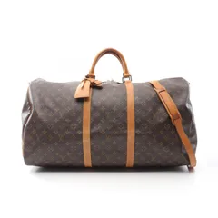 ルイ・ヴィトン LOUIS VUITTON ボストンバッグ キーポル バンドリエール60 M41412 PVCコーティングキャンバス レザー キーポル・バンドリエール60 ユニセックス Used B