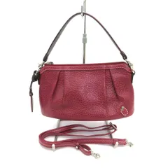 PELLE BORSA ペレボルサ ショルダーバッグ PELLE BORSA 2wayレザーショルダーバッグ ボルドー レッドのサムネイル