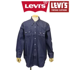 Levi's (リーバイス) LVC 001L7-0002 50'S ヴィンテージクロージング ショートホーン デニム ウエスタンシャツ リジッド LV053 M