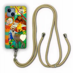 [iPhone15] iPhoneSE 第2世代 第3世代 ケース スマホショルダー スマホケース アイフォン15 14 13 12 スマホケース 背面保護 カバー 動物 アニマル柄 斜め掛け シカ アヒル クマ 動物いっぱい