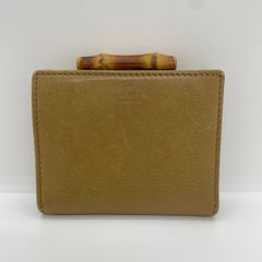 GUCCI グッチ2つ折り財布 バンブー がま口小銭入れ - メルカリ