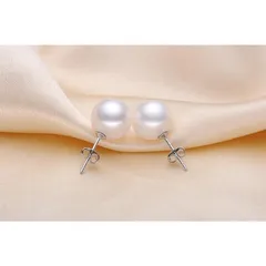 ピアス パール 8mm 一粒 レディース ギフトセット付き オシャレ