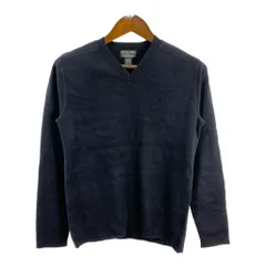 POLO JEANS ポロジーンズ Vネック コットン ニット セーター ラルフローレン ブラック (メンズ M) 中古 古着 S9287