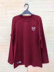 【未使用】【サイズは商品説明参照】[UNDER ARMOUR(アンダーアーマー)] コンプレッションウェア UAヒートギアフィッティドSLクルー(胸ロゴ) メンズ    表記サイズLG  　Y-716