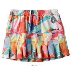 Admiral  アドミラル  テニス  ウェア  プリーツスコート  Lサイズ  中古美品  マルチカラー