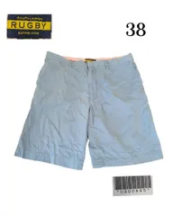 香港製RALPH LAUREN RUGBY　古着チノショーツ　38　ブルー