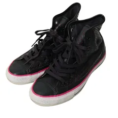 CONVERSE コンバース 通年 ALL STAR★ パンチング ハイカット スニーカー シューズ Sz.24.5cm レディース 黒