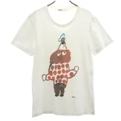 Ne-net ネネット MOGU TAKAHASHI モグタカハシ コラボ 日本製 半袖 Tシャツ 3 ホワイト ユニセックス レディース 古着