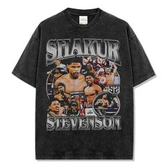 シャクール スティーブンソン ボクサー ヴィンテージ加工 Tシャツ ラップT  S-3XL