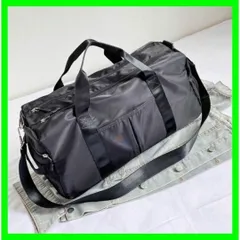 大容量 ボストンバッグ 黒 旅行 ジム シューズ収納