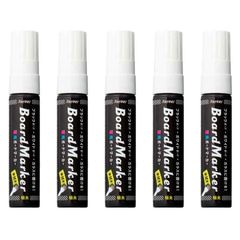 ホワイトボードマーカー 5本セット リニューアル品 極太