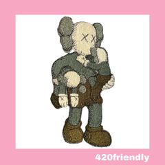 420friendly "KAWS" カウズ 刺繍 アイロン ワッペン大