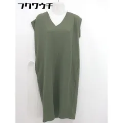 ◇ Simplicite シンプリシテェ ノースリーブ 膝下丈 ワンピース カーキ レディース 【中古】 【1105060010552】のサムネイル