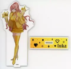 【中古】アクリルスタンド・アクリルパネル 巡音ルカ BIGアクリルスタンド 「楽天コレクション VOCALOID 鏡音リン・レン Happy 14th Birthday」 C-4賞