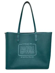 COACH (コーチ) リバーシブル トートバッグ F82135 グリーン ブランド/045