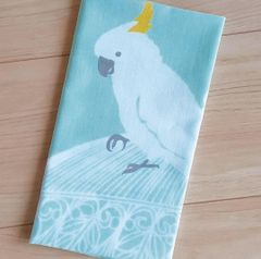 TORINOS 手ぬぐい　キバタン　鳥　インコ