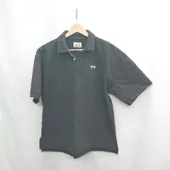 ◇ ⊂ PENNEYS ぺニーズ 綿 半袖 ポロシャツ サイズM ブラック メンズ E  【1502060010429】