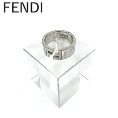 フェンディ FENDI リング 指輪 Fリング FFモチーフ ワイドリング シルバー