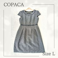 【春ワンピース・良】コパカ　COPACA　半袖　ワンピース　入園式 卒園式　入学式　卒業式　結婚式  パーティー 顔合わせ　七五三 会食　お食い初め　冠婚葬祭　セレモニー　フォーマルドレス　オフィス　オフィスカジュアル　レディースフォーマル　11AR　Lサイズ