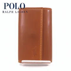 【KEYCHAIN】POLO RALPH LAUREN ポロ ラルフ ローレン 5連 キーケース ブラウン 本革 ロゴ刻印 メンズ レディース ユニセックス シンプル 上品！