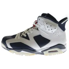 NIKE (ナイキ)  【観賞用2012年製】 AIR JORDAN 6 RETRO OLYMPIC エアジョーダン 6 レトロ オリンピック ハイカットスニーカー US8/26cm 384664-130