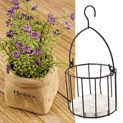 木製 ハンギング スタンド ML2個 ポット プランター バスケット