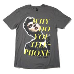 モリッシー Tシャツ 新品 正規品 Why Do You Telephone グレー ザ・スミス