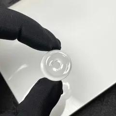 レア EU製 ★水晶玉★パワーストーン 本水晶（クォーツ） 水晶球 天然石B 高透明 きれいめ ギフト  約18.4*10.3mm ZB4619