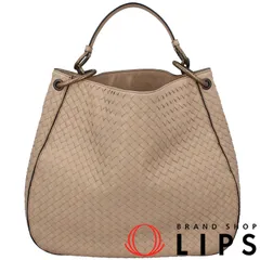 ボッテガ・ヴェネタ ワンショルダーバッグ  イントレチャート レディース ショルダーバッグ ベージュ  美品 【中古】