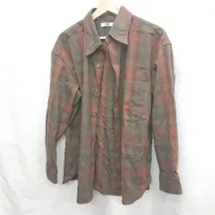 ◇ ⊆ UNIQLO ユニクロ チェック柄 長袖 ボタンダウンシャツ サイズM ブラウン系 メンズ E  【1505220002593】