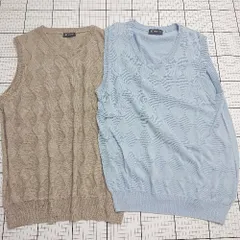 ◇ Θ 《 東京シャツ シンプル系 Vネック ニットベスト レディース 》 E  【1508060017376】