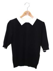 フォクシーブティック Blanche 42972 ニットトップス 38 ブラック ITHWTOI04ERY