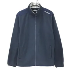 ツアーステージ ニットブルゾン ネイビー ロゴ刺しゅう フリース裏地  メンズ LL ゴルフウェア TOURSTAGE