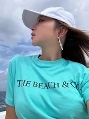 THE BEACH & Co Tシャツ ティファニーブルー　ユニセックス