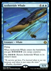 【中古】マジックザギャザリング [R]：【FOIL】Aethertide Whale/霊気海嘯の鯨