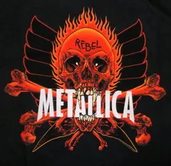メタリカ Tシャツ METALLICA FLAMING Rebel 正規品 ロックTシャツ