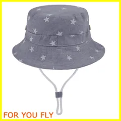 【数量限定】キッズ 日除け帽子 バケットハット 赤ちゃん 帽子 つば広 星柄 キャップ ベビー用 1-3歳 子供 サンバイザー 紫外線対策 UVカット 女の子 男の子 お出かけ 紐付き アウトドア 可愛い カジュアル コットン 春夏