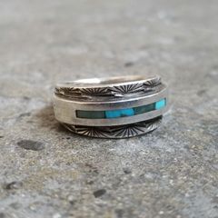 RH Jewelry インレイターコイズリング インディアンジュエリー