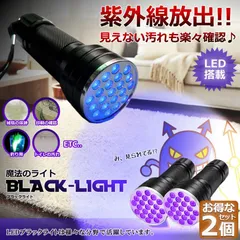 ブラックライト LED 2本セット 紫外線 ペンライト UVライト 21 灯 ネイルライト ハンディーライト UV 懐中電灯 ストラップ付き UV レジン 汚れ 釣り 蓄光力 絨毯 尿跡 アニサキスライト